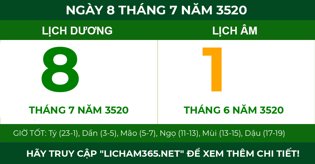 lịch âm ngày 8 tháng 7 năm 3520