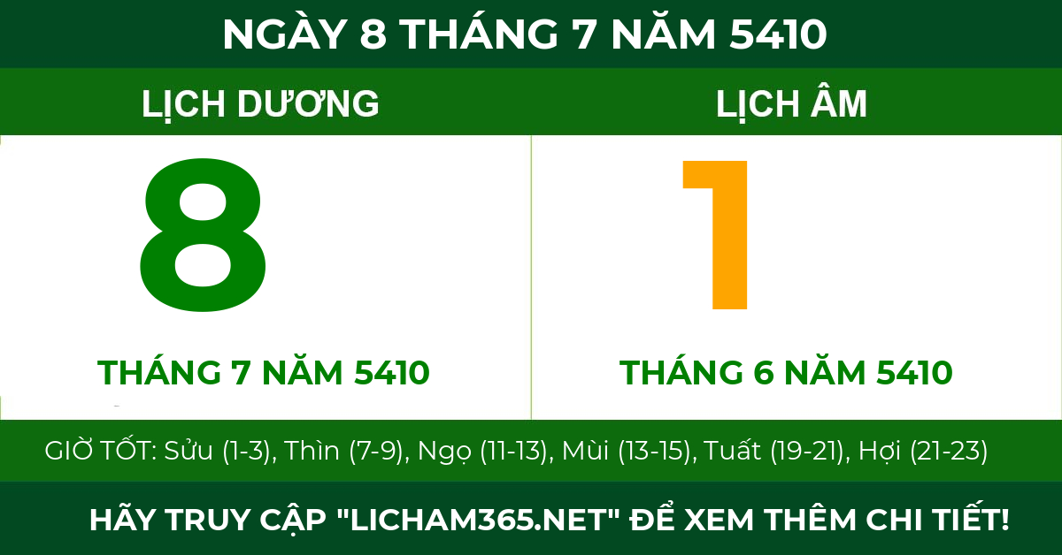 lịch âm ngày 8 tháng 7 năm 5410