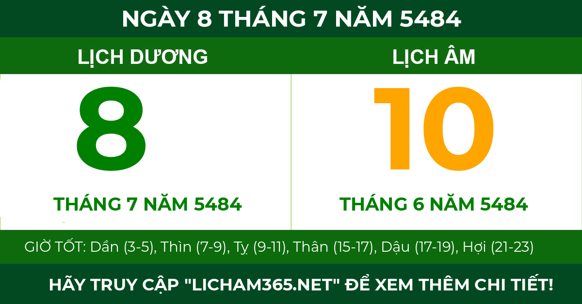 lịch âm ngày 8 tháng 7 năm 5484