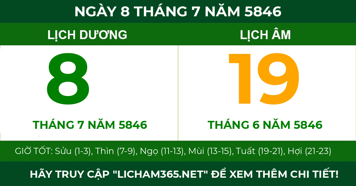 lịch âm ngày 8 tháng 7 năm 5846