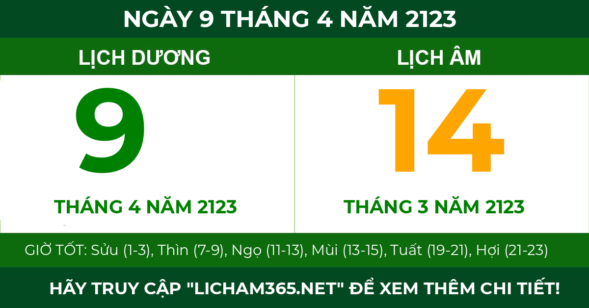 lịch âm ngày 9 tháng 4 năm 2123