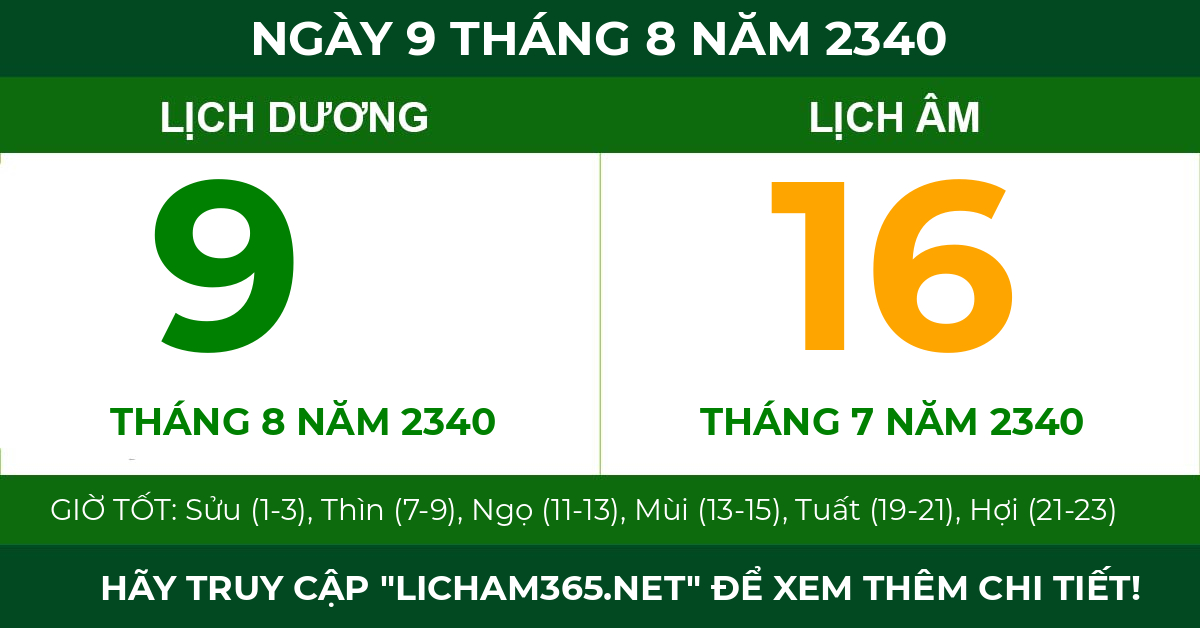lịch âm ngày 9 tháng 8 năm 2340